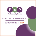 PXP logo. For Patients, By Patients. Virtual conference. September 10th to September 13th 2024.