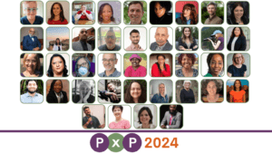 Photos of PxP 2024 Steering Committee. PxP Logo.