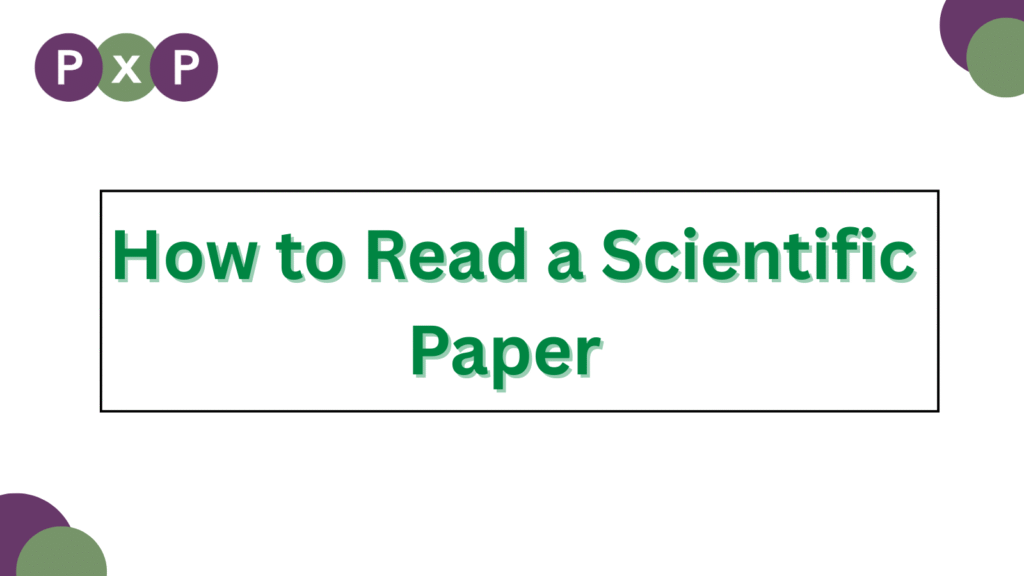 PxP Logo. How to Read a Scientific Paper