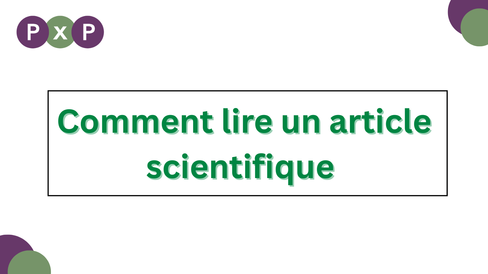 Comment lire un article scientifique